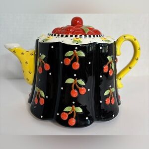 MARY ENGELBREIT CHERRY TEAPOT